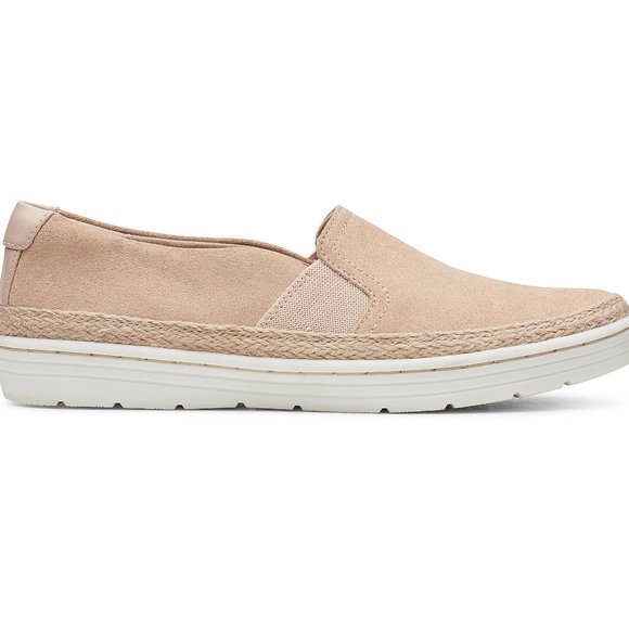 Clarks Shoes - Clarks Collection Leather Slip-On Shoes - Blush